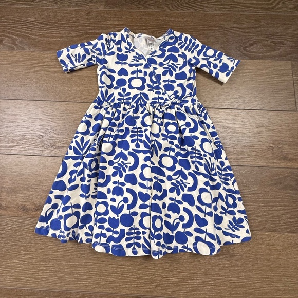 Hanna Andersson SET OF 2 Girls Faux Wrap Dress Short Sleeve Back to School 130/8 - Picture 13 of 16